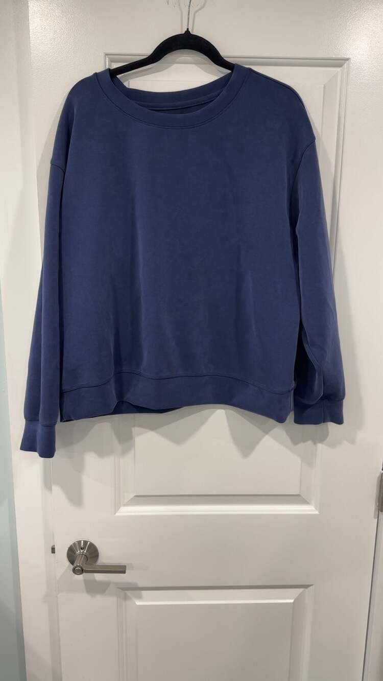 A New Day Blue Crewneck Long Sleeve Sweatshirt XL